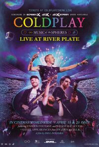 COLDPLAY RIVER PLATE ONE SHEET ARTWORK ENGLISH